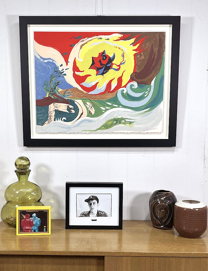 ANDRE MASSON (1896-1987) Limited Edition Lithograph "Wave of the Future"