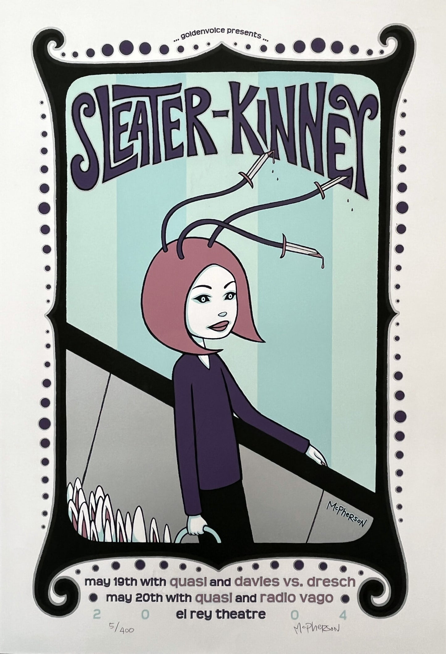 2004 TARA MCPHERSON SLEATER-KINNEY POSTER