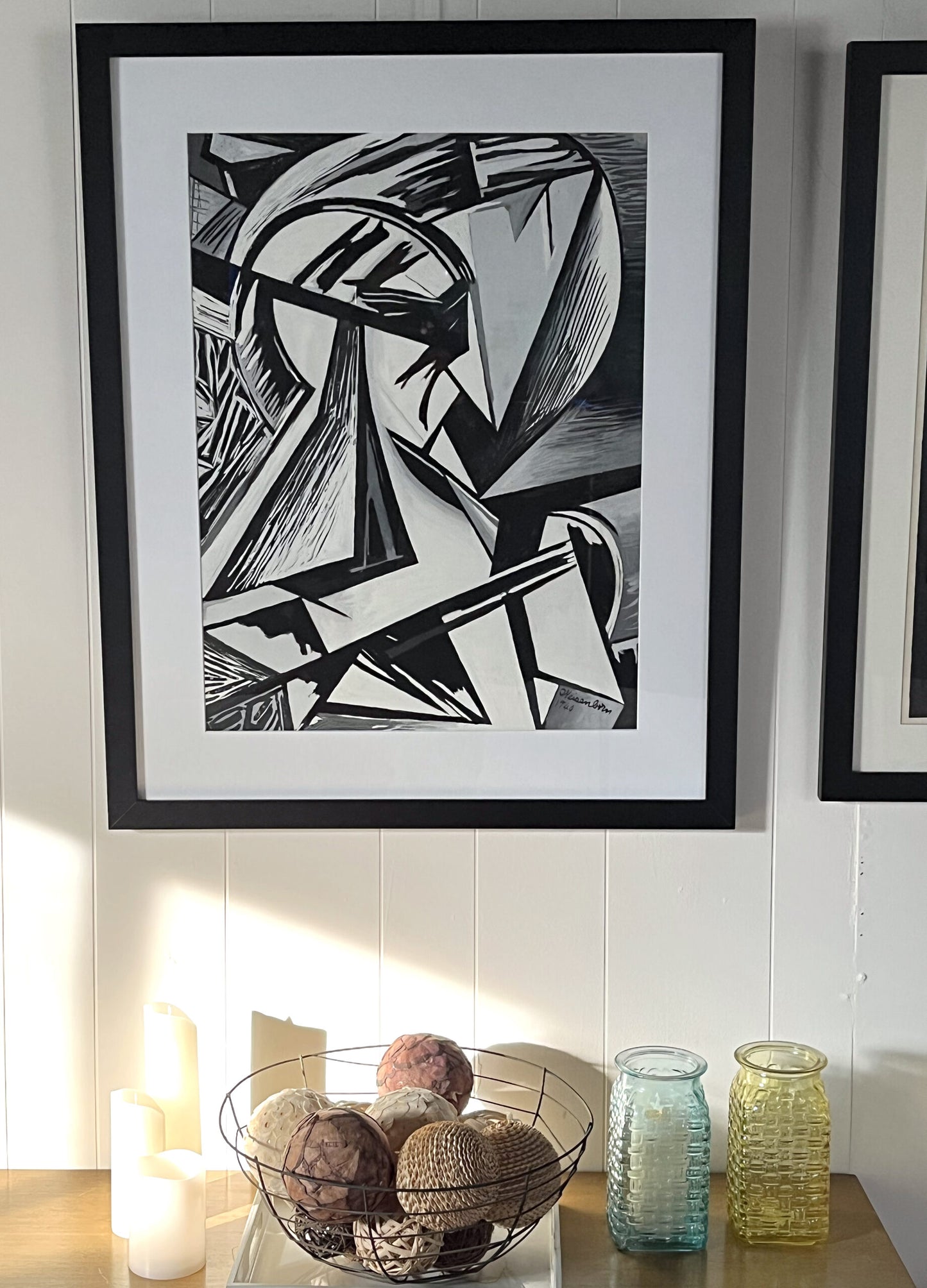 Rudolph Weisenborn Early Modern, Cubist Abstract dated 1940