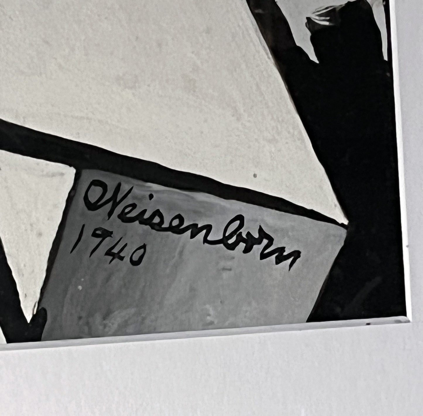 Rudolph Weisenborn Early Modern, Cubist Abstract dated 1940