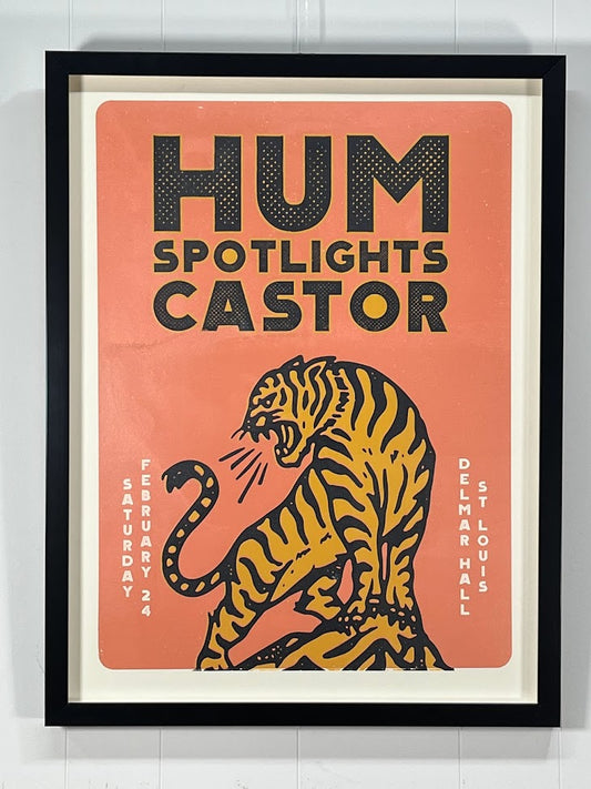 CASTOR REUNION SHOW POSTER FEAT HUM + SPOTLIGHTS
