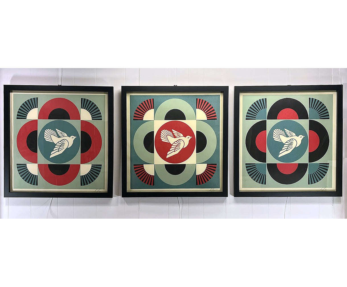 Geometric Dove Set by Shepard Fairey