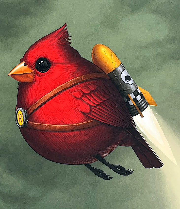Mike Mitchell Fat Rocketbird Variant, Cardinal  AP