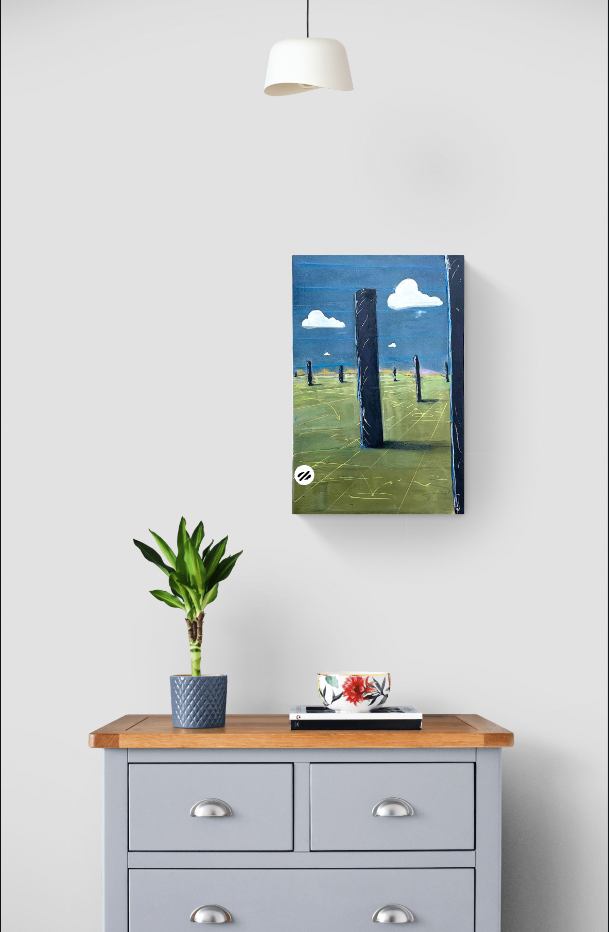 Time Spread Out, Acrylic and Oil Canvas, 2023 by Kneelinghorse